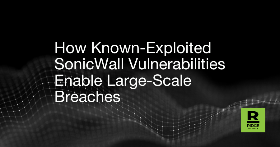 How Known-Exploited SonicWall Vulnerabilities Enable Large-Scale Breaches